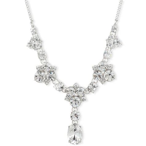 givenchy crystal cluster collar necklace.